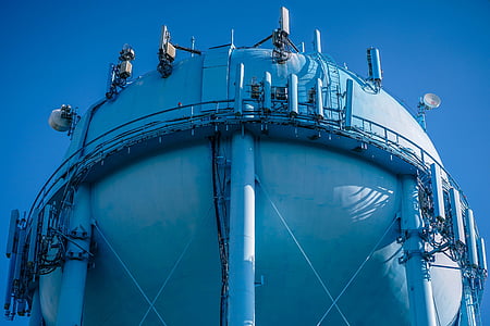 blue metal water tank thumbnail