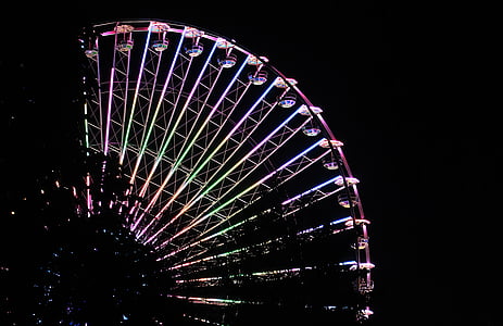 ferriswheel during night time thumbnail