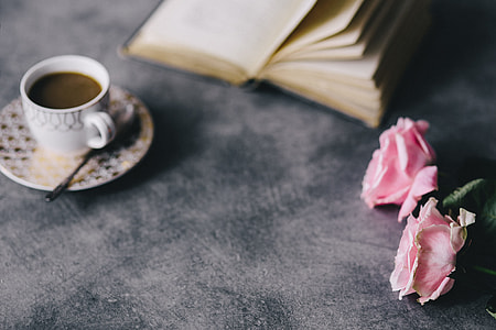 Lovely roseses, book and coffee thumbnail