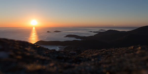 lanscape photo shore and sunset thumbnail