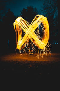 steel wool photography of Infinity sign thumbnail