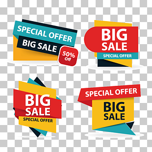 Sales Poster Logo Illustration, Colorful shopping sale flyer poster brochure template, discount sale elements for advertising, Big Sale AD PNG clipart