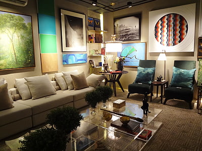 white and black padded sofa inside room thumbnail