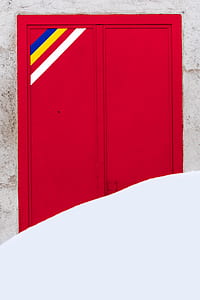 closeup photo of a red door thumbnail
