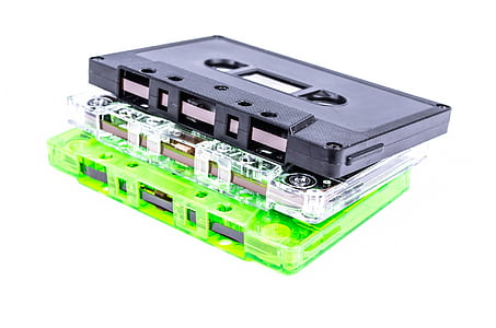 green, white, and black cassette thumbnail