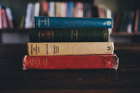 photo of four assorted-title books thumbnail