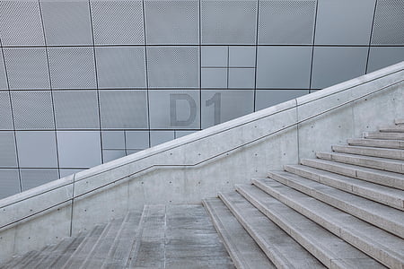 white D1-printed wall beside white stair thumbnail