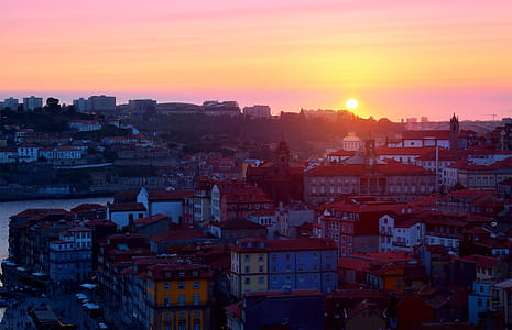 Sunset - Porto - Old Town - Ribeira - Northern Portugal thumbnail