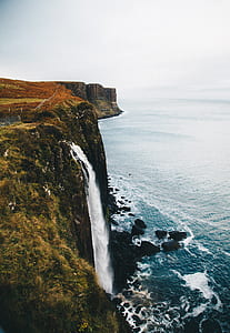 waterfalls on cliff thumbnail