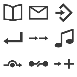 Integral svg vector icon sets