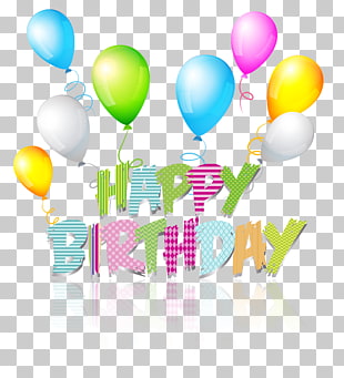 Birthday , Party Coloured Happy Birthday Text , Happy Birthday illustration PNG clipart