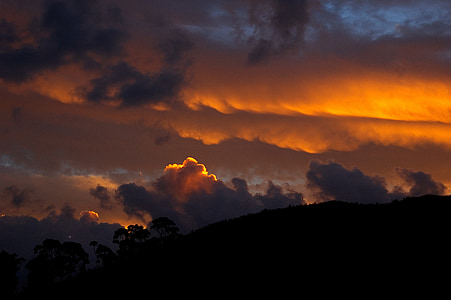 white clouds during golden hour thumbnail