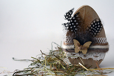 brown wooden Easter egg thumbnail