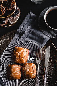 Sweet buns with cream cheese inside thumbnail