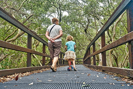 girl walking on bridge thumbnail