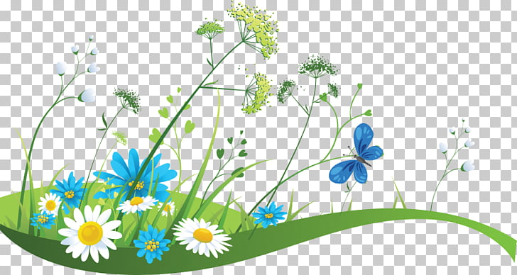 Banner Spring Illustration Flower Meadow Png Clipart Free