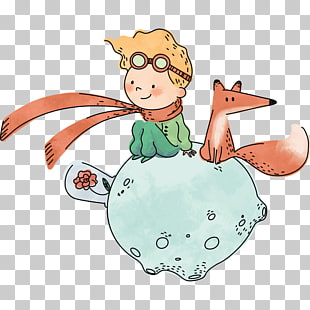The Little Prince Drawing Child Sticker Text, little prince, boy and fox illustration PNG clipart