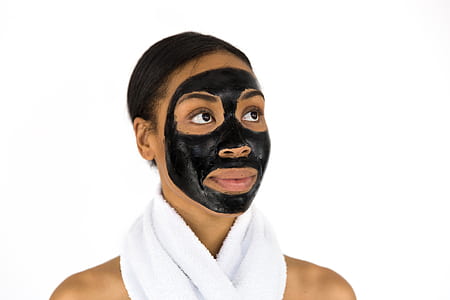 woman in black facial mask thumbnail