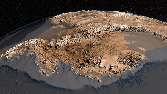 The bedrock topography of Antarctica thumbnail