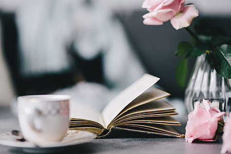 Lovely roseses, book and coffee thumbnail