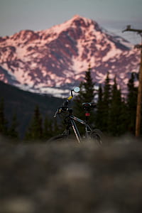 shallow focus photography of black hardtail bicycle thumbnail