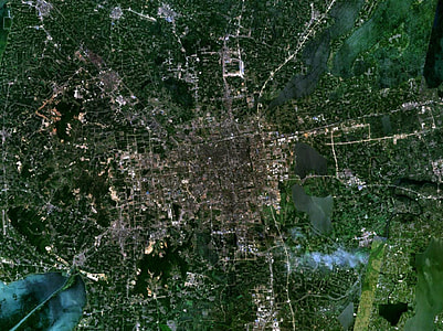 Satellite Image of Suzhou, Jiangsu, China thumbnail