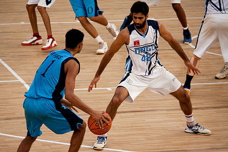 two man playing basketball thumbnail