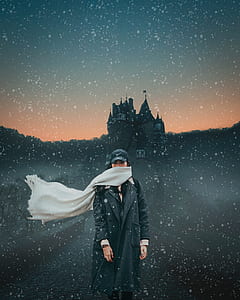 woman standing in front of castle thumbnail