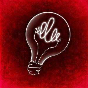 light bulb illustration with red background thumbnail