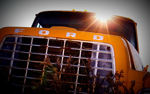 yellow Ford truck thumbnail