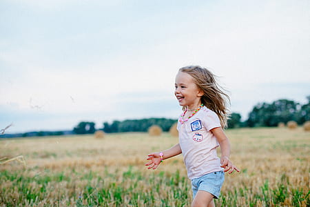 person, field, girl, grass thumbnail