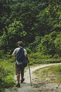 Man Walking on Trail thumbnail