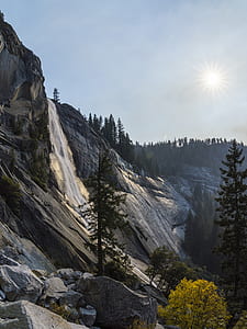 waterfalls on mountain thumbnail