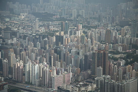 bird's eye view of high-rise buildings thumbnail