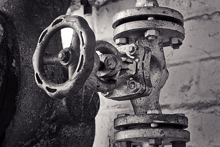 grayscale photography of water valve thumbnail