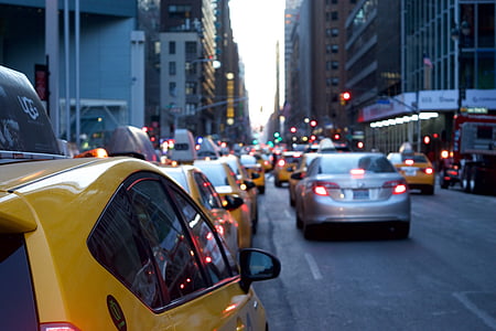 Taxi cab in line thumbnail