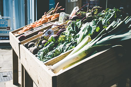 variety of vegetables in wood crate thumbnail