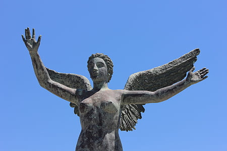 closeup photo of female angel statue thumbnail
