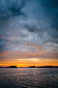 sky, water, clouds, sunrise thumbnail