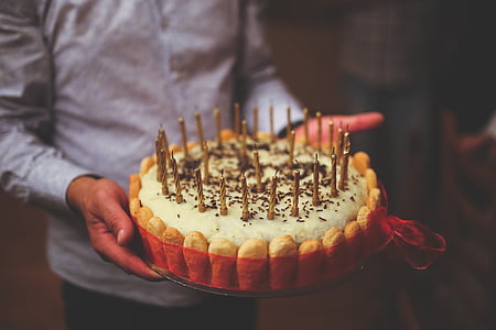 man holding cake with candles thumbnail