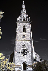 grey concrete cathedral with tower thumbnail