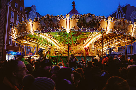 Children Merry-go-round at Christmas Market thumbnail