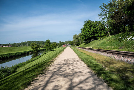 Landscape of the Walkway by the River in Galena thumbnail