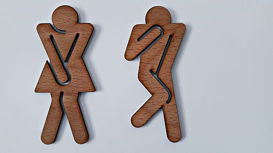 comfort room male and female signages thumbnail