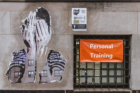 Personal Training signage on black gate thumbnail