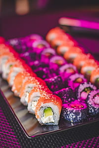 Maki Sushi on Glass Plate thumbnail