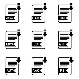 File Names Vol 2 svg vector icon sets