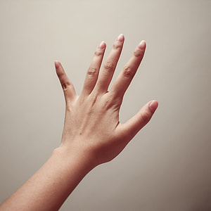 person's left hand thumbnail