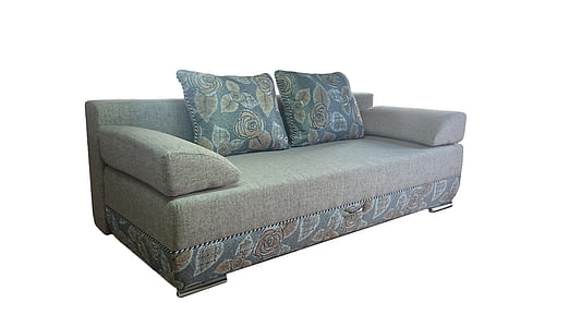 gray suede sofa thumbnail