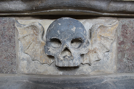 close-up of black skull thumbnail